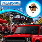 Coolballs Cool Football Car Antenna Topper - Thin Antenna Fit