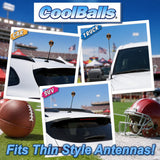 Coolballs Cool Football Car Antenna Topper - Thin Antenna Fit