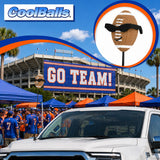 Coolballs Cool Football Car Antenna Topper - Thin Antenna Fit
