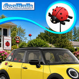 Cooltoppers Red Ladybug Antenna Topper - Thin Antenna Fit