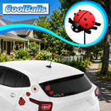 Cooltoppers Red Ladybug Antenna Topper - Thin Antenna Fit