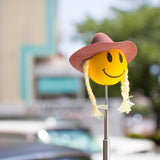 HappyBalls Cowgirl Car Antenna Topper / Mirror Dangler / Auto Dashboard Buddy