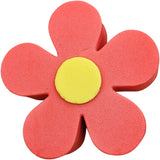 Tenna Tops Large 3" Dark Red Daisy Car Antenna Topper (Yellow Center)