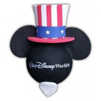 Walt Disney World Mickey Patriotic Sam Hat w/ Beard Antenna Topper / Dashboard Buddy