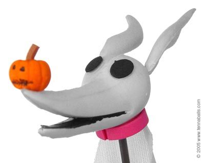 *Last One* Tim Burton's ZERO Nightmare Before Christmas Car Antenna Topper / Auto Dashboard Buddy