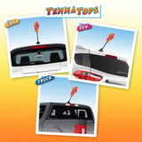 Tenna Tops Flip Flop Sandal Car Antenna Topper (Hawaiian Red) - Thick Antenna Fit