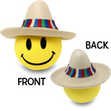 Coolballs Happy Amigo Mexican Sombrero Hat Car Antenna Topper - Thick Fat Antenna Fit