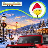 HappyBalls Winter Happy Santa Cutie Car Antenna Topper - Thin Antenna Fit