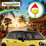 HappyBalls Winter Happy Santa Cutie Car Antenna Topper - Thin Antenna Fit