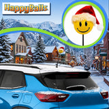 HappyBalls Happy Santa Car Antenna Topper - Thin Antenna Fit
