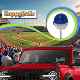 HappyBalls Baseball Slugger Hitter Car Antenna Topper - Thin Antenna Fit