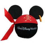 Mickey Mouse Pirates of the Caribbean Pirate (Missing ear ring) Car Antenna Topper / Dashboard Accessory (Walt Disney World)