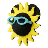 *Rare* Mickey Sunshine Blue Sunglasses Car Antenna Topper - Thin Antenna Fit