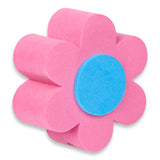 Tenna Tops Pink Daisy (Blue Center) Car Antenna Topper - Thin Antenna Fit