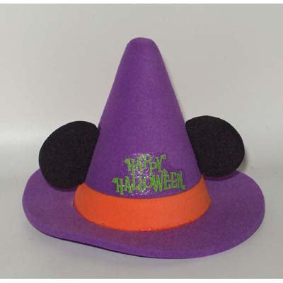 Mickey Mouse Purple Happy Halloween Witch Hat Car Antenna Topper (Halloween)