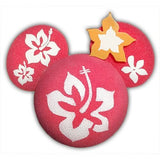 *Last One* Disney Mickey Hawaiian Flower Red Antenna Topper - Thin Antenna Fit
