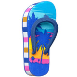 Tenna Tops Flip Flop Sandal Car Antenna Topper (Hawaiian Blue) - Thick Antenna Fit