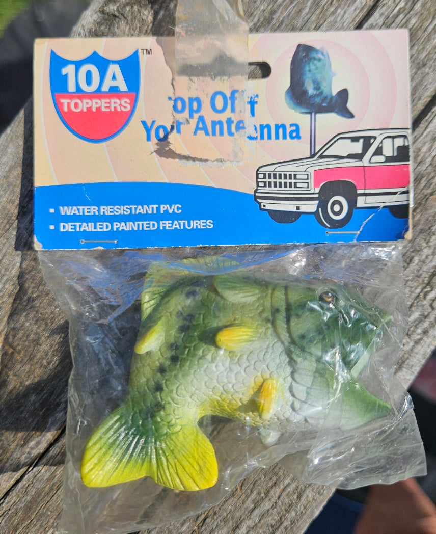 *Last one* VERY Rare Bass Fish Car Antenna Topper / Auto Dashboard Acc