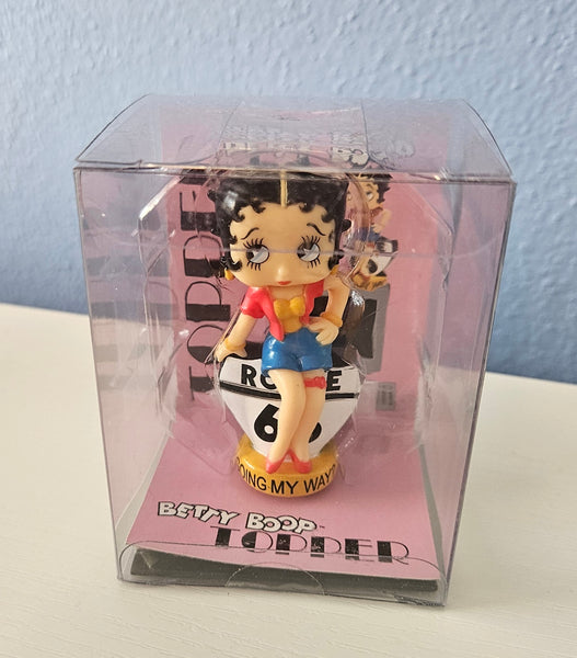 *Last One* Rare Boxed 2003 Betty Boop Route 66 Car Antenna Topper / Car Hanging Mirror Charm
