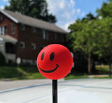 ..HappyBalls Happy Smiley Face Car Antenna Topper (Red) - Thick Antenna Fit