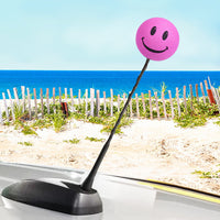 ..HappyBalls Happy Smiley Face Car Antenna Ball (Pink)