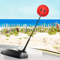 ..HappyBalls Happy Smiley Face Car Antenna Ball (Red)