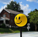 HappyBalls Yellow Happy Smiley Face Antenna Topper - Thick Antenna Fit