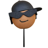Coolballs Cool Dude Black Cap Car Antenna Topper - Thin Antenna Fit