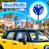 Coolballs Cool Lucky Blue Dice Antenna Topper - Thin Antenna Fit