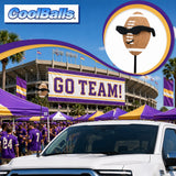 Coolballs Cool Football Car Antenna Topper - Thin Antenna Fit