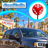 Coolballs Cool Lucky Red Dice Antenna Topper - Thin Antenna Fit