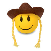 HappyBalls Cowgirl Car Antenna Topper / Mirror Dangler / Auto Dashboard Buddy