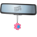 Tenna Tops Pink Daisy (Blue Center) Car Antenna Topper - Thin Antenna Fit