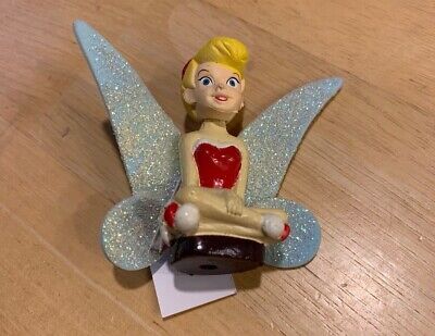 *Last One* Rare Disney Tinkerbell w/ RED Top Car Antenna Topper / Dashboard Accessory