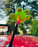 Tenna Tops "Hoppy" the Frog Car Antenna Topper / Mirror Dangler / Cute Dashboard Buddy (Green)