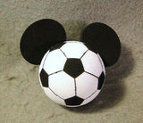 *Rare* Disney Store California Mickey Soccer Car Antenna Ball / Mirror Dangler / Dashboard Buddy