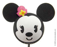 *Retired* Minnie White Face Pink Hat Yellow Flower Car Antenna Topper / Cute Dashboard Accessory (Disneyland Resort)