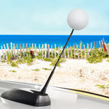 Coolballs Plain White Car Antenna Ball - Thin Antenna Fit