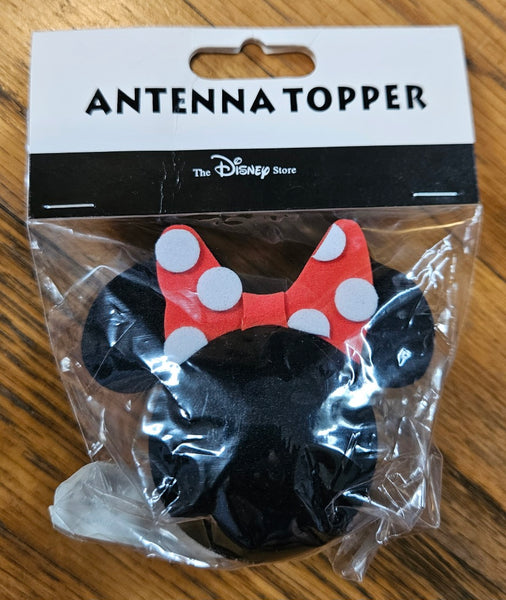 *Last One* Disney Store Minnie Mouse Red Bow Polka Dots Car Antenna Topper (No Printing)