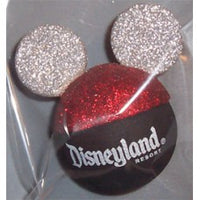 *Last One* Disney Mickey Red & Silver Sparkles Antenna Topper/Mirror Dangler/Dashboard Accessory