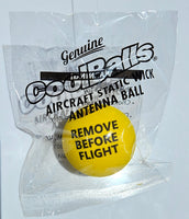 Coolballs Yellow Static Wick Jet Aviation Airplane Aircraft Cover Protectors Antenna Balls "Remove Before Flight" (Free UPS Ground Shipping U.S.)