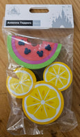 *Last One* Disney Mickey Watermelon & Lemon Antenna Topper Set / Dashboard Buddies