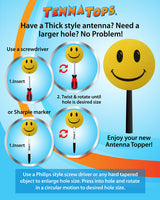Oklahoma State Cowboys Car Antenna Topper / Mirror Dangler / Auto Dashboard Buddy (College Football) (Yellow Face)