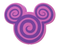 Mickey Cute Pink w/ Purple Swirls Antenna Topper / Mirror Dangler / Dashboard Buddy (Disney Parks)