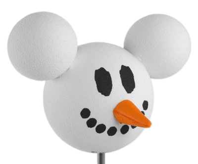 *Vintage* Rare Mickey Snowman Car Antenna Topper
