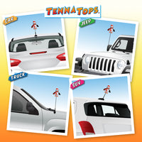 Tenna Tops Cute Penguin Car Antenna Topper (Red)