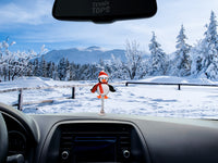 Tenna Tops Cute Penguin Car Antenna Topper / Auto Dashboard Accessory (Red) (Fat Stubby Antenna)
