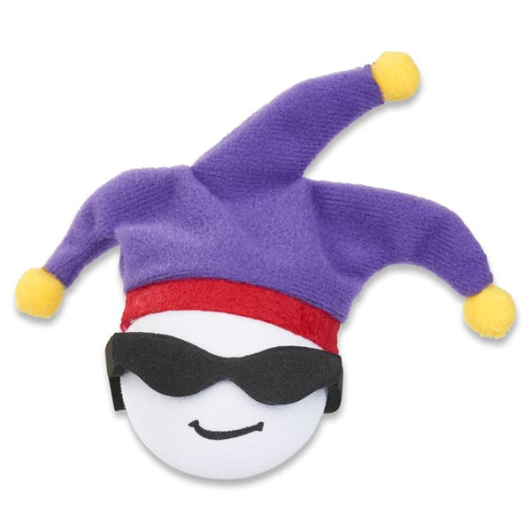 Coolballs Cool Jester Car Antenna Topper / Mirror Dangler / Auto Dashboard Buddy