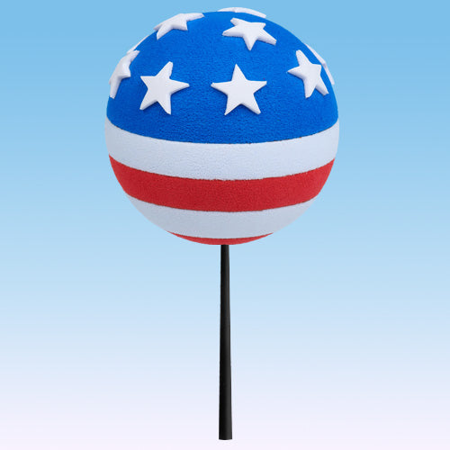 Tenna Tops Patriotic American USA Flag Car Antenna Topper / Mirror Dangler / Auto Dashboard Buddy