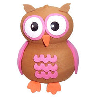 Tenna Tops Pink Owl Car Antenna Topper / Auto Mirror Dangler / Cute Dashboard Accessory